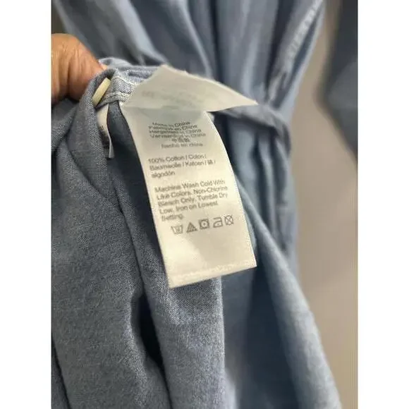 JCrew Classic-fit Chambray Shirt-dress - Picture 6 of 7